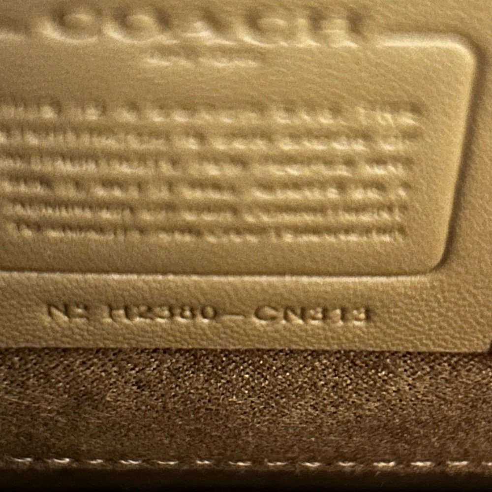 Coach Morgan Square Crossbody Black Croc-Embossed Leather Gold Logo CN313 - Picture 6 of 8